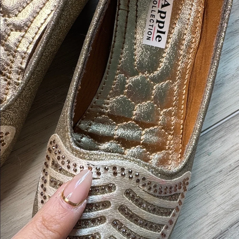 Indian Gold glitter Shoes